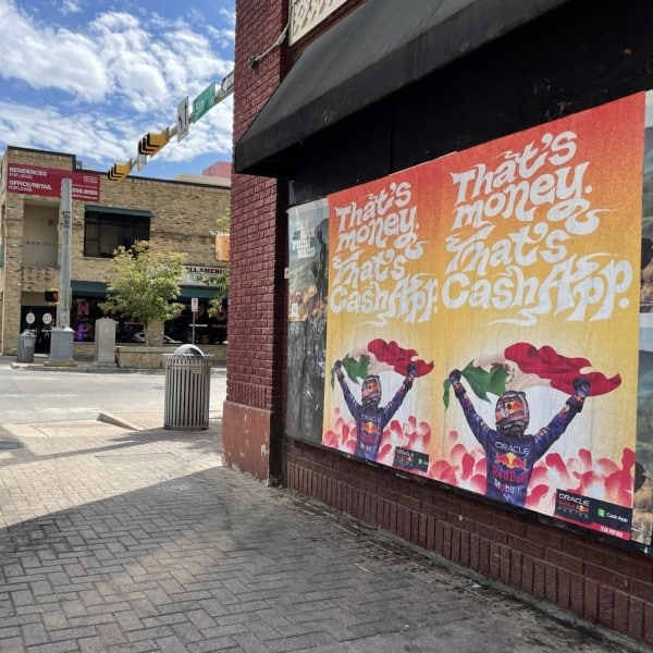 Austin 5th - Brazos St Wild Posting for Red Bull 🌟 WILD POSTING® Austin 5th - Brazos St Wild Posting for Red Bull