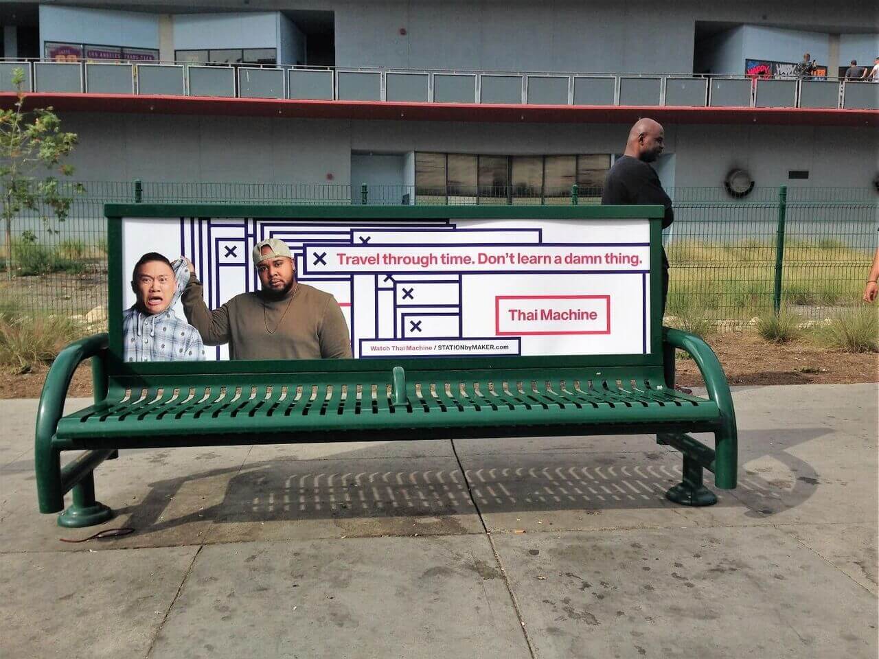 Thai Machine Bus Bench Ad