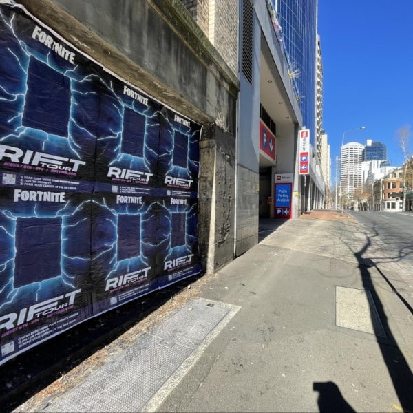 Wild Posting Fortnite in Sydney