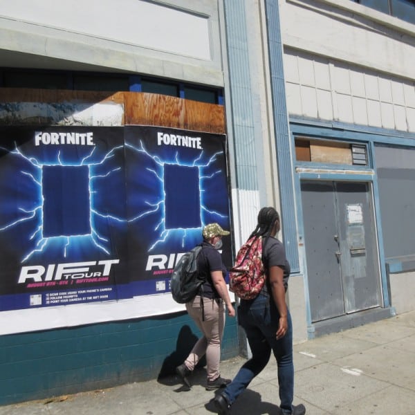 Fortnite Wild Posting on 10th Street in San Francisco