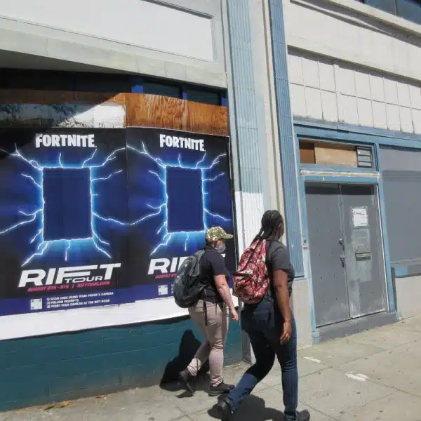 Fortnite Wild Posting on 10th Street in San Francisco