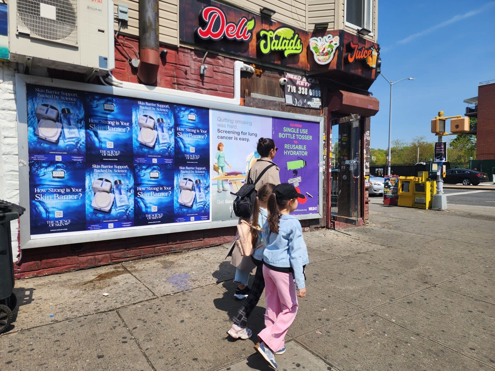 Erno Laszlo Wild Posting® installation at 4th Avenue and 36th Street in Brooklyn, NYC