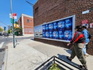Erno Laszlo Wild Posting® installation at Union Avenue and Sackett Street in Williamsburg, Brooklyn
