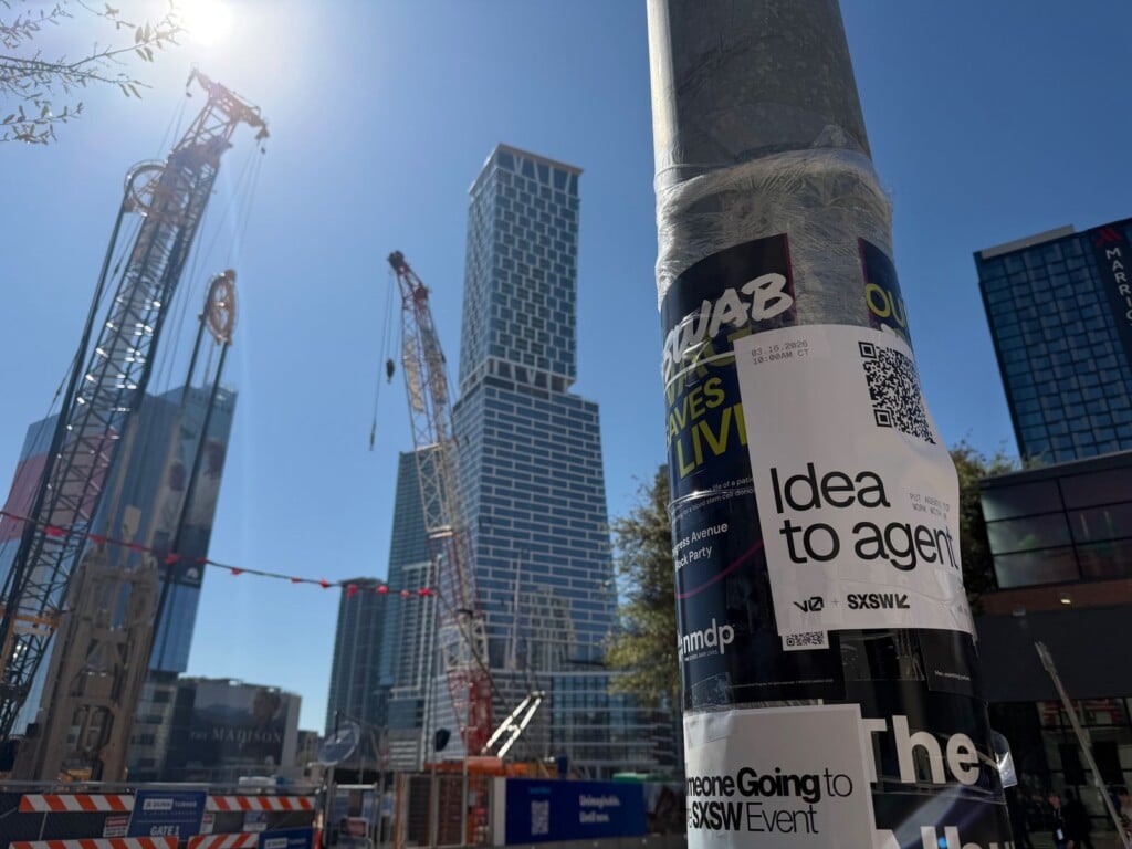 Flyer posting — Wild Posting® campaign at SXSW, Austin, TX