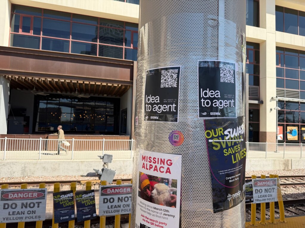 Flyer posting — Wild Posting® campaign around SXSW in Austin, Texas