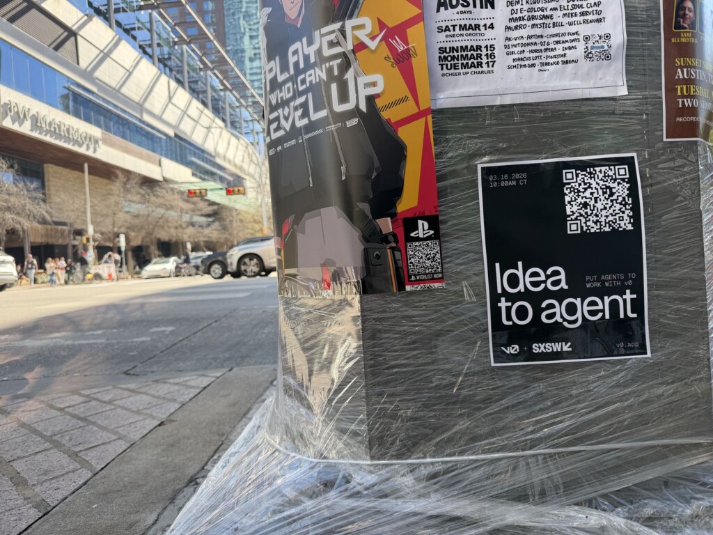 Flyer posting — Wild Posting® campaign at SXSW, Austin, TX