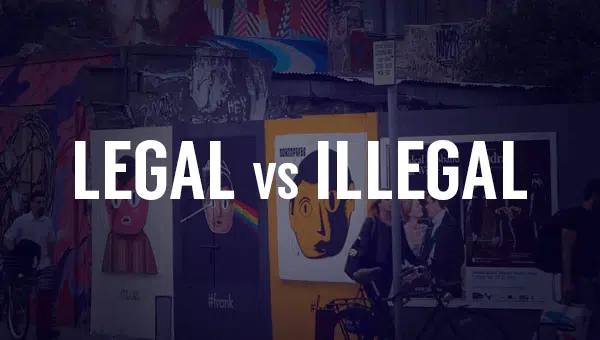 Illegal vs Legal Wild Posting