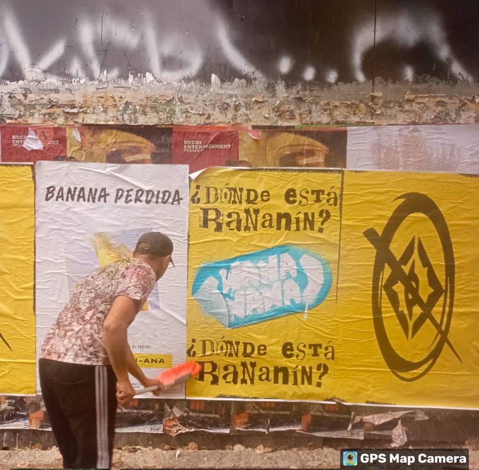 Wild Posting® street posters installed in Juárez, Mexico City, showcasing bold cultural messaging in a high-traffic urban corridor.