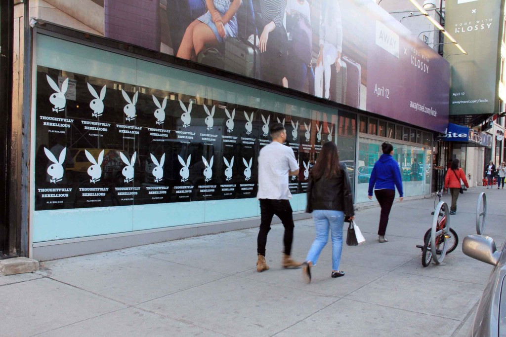 New York Wild Posting for Playboy 🌟 WILD POSTING® importance of branding