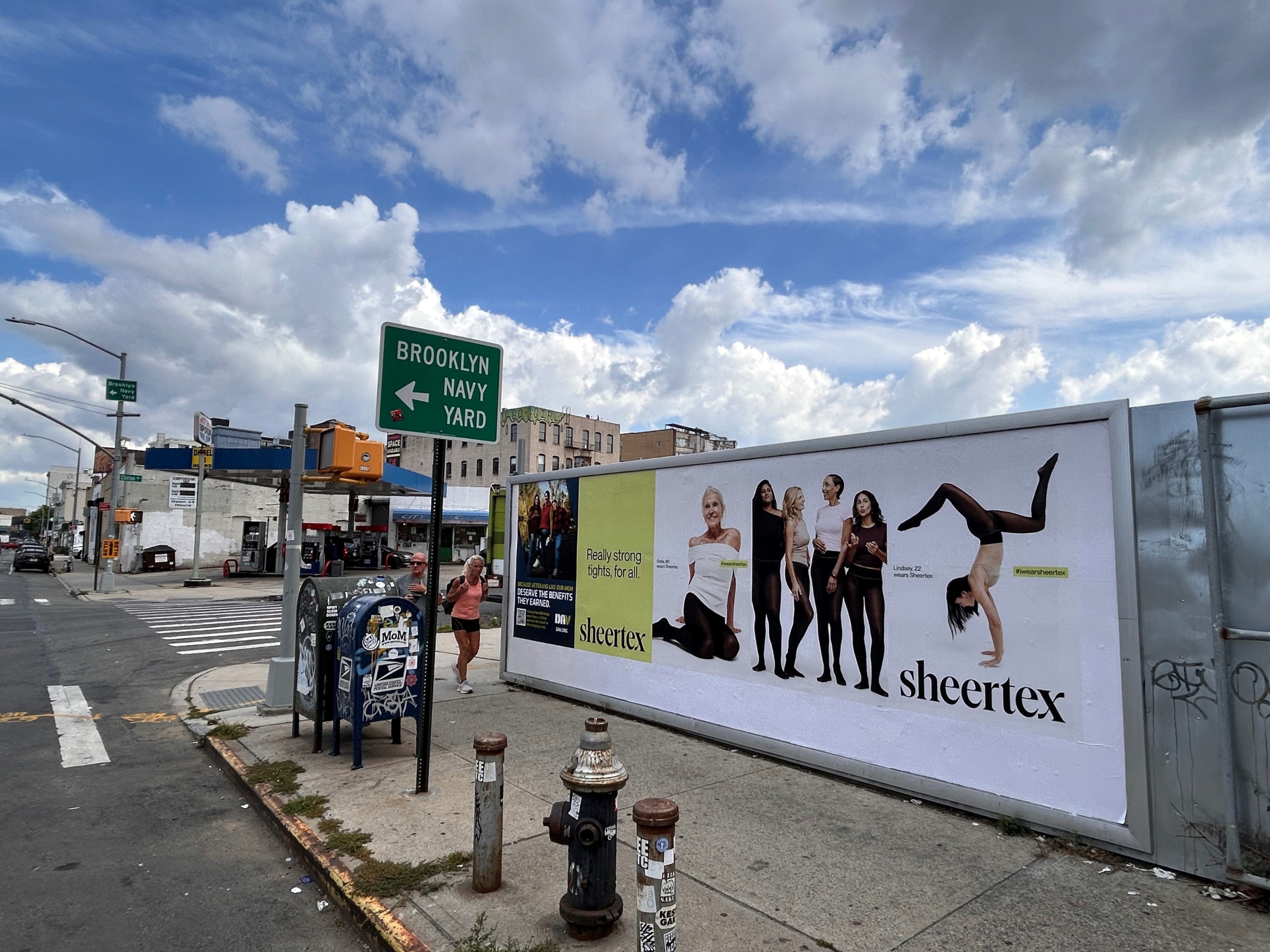 Sheertex Wallscape at Flushing Avenue & Clinton Avenue in Brooklyn