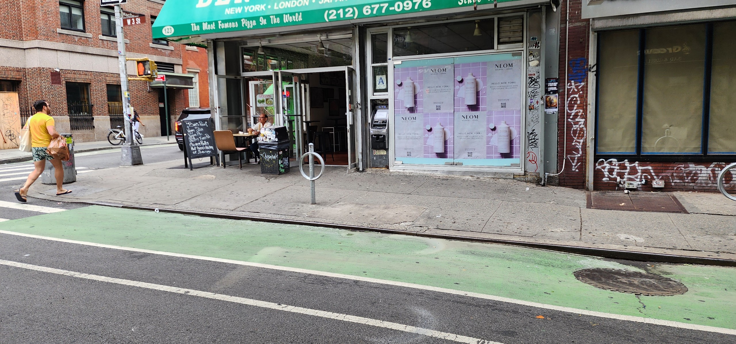 Wild Posting® poster campaign at MacDougal Street and West 3rd Street in New York City