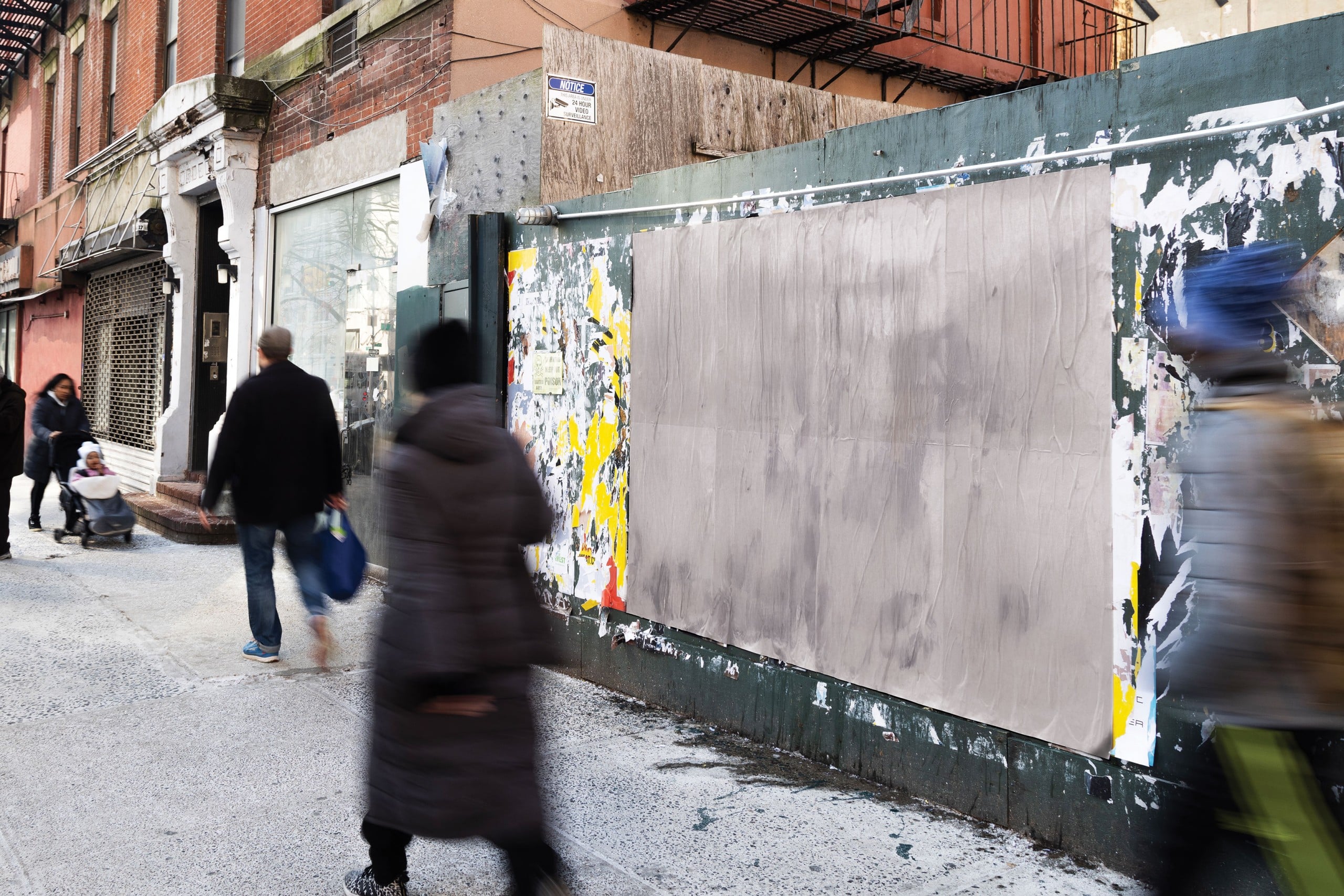 Before: Flat poster mockup